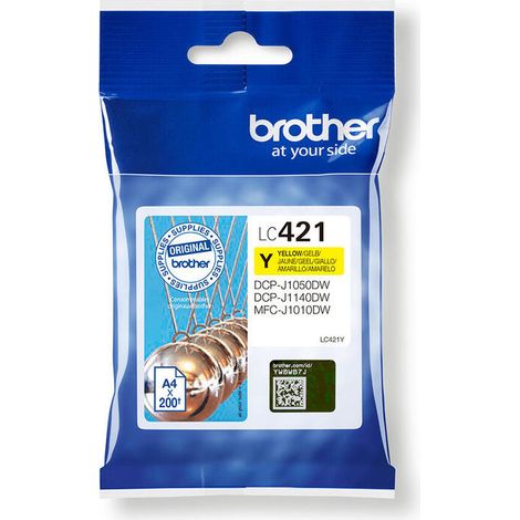 Cartucho de Tinta Original Brother LC-421Y Amarillo
