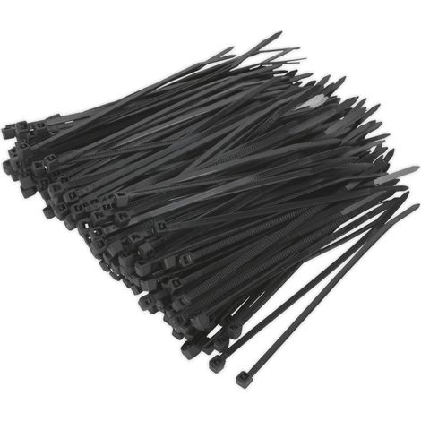 Sealey CT10025P200 Cable Tie 100 x 2.5mm, Black - Pack of 200