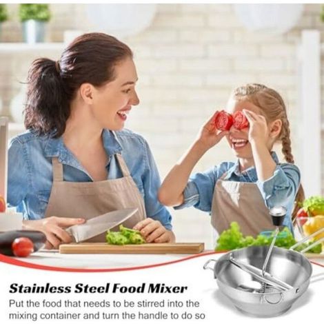 Moulin À Légumes - Acier Inoxydable - Capacité 2 L - 3 Disques De Broyage (Fin Moyen Grossier) - Pour Purée Soupe Compote - 1 Pièce (1/5)