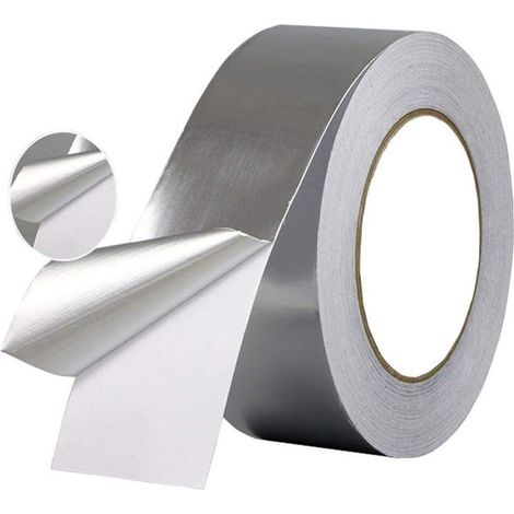 Ruban aluminium 3 cm × 20 m, résistant à la chaleur, isolant et étanche