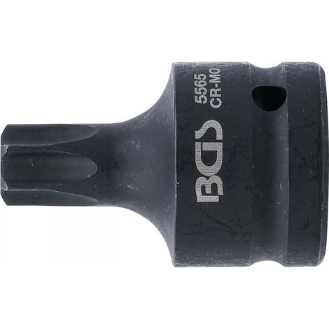 Douille à Embouts de Puissance 20 mm (3/4) L. 60 mm - Profil Torx T50 - Robuste et Précise, Acier - D-Work (1/5)