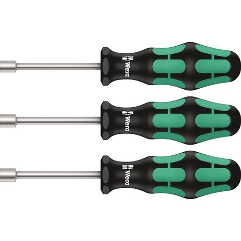 Sechskantsteckschlüsselsatz 395 HO 3-tlg.2K-Griff WERA