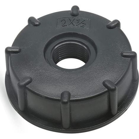 Adaptador para maleta IBC, adaptador para barril, rosca gruesa de 60 mm, salida NPT de 1/2 pulgada. (1/5)