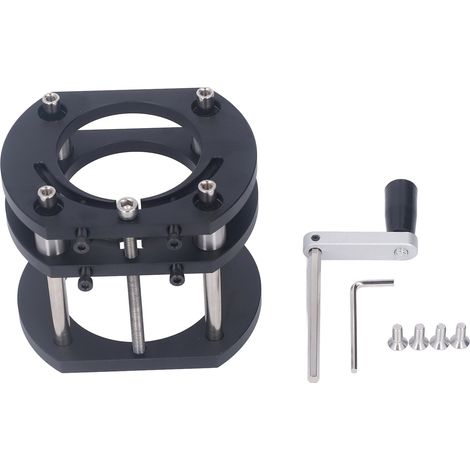 Plateforme de levage pour toupie 4 mors, système de levage en métal pour table de fraisage, rainurage électrique, tenonnage, affûtage et chanfreinage (1/5)