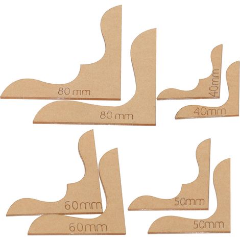 8 Pièces Gabarits de Décoration pour Portefeuille en Cuir avec Motifs Floraux Acryliques - DIY Création Manuelle (1/5)