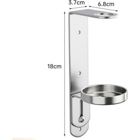Distributeur De Bouteilles - Support Mural En Acier Inoxydable - Pour Salle De Bain Cuisine - 1 Unité (1/3)