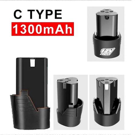 Batterie lithium-ion 12 V 3000 mAh compatible avec visseuse électrique, perceuse et mini-meuleuse (1/5)