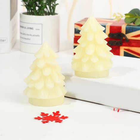 Bougie Led Sans Flamme - 10 cm - Fonctionne Sur Piles - Pour Arbre De Noël Et Décoration Intérieure - Lot De 1 (1/5)