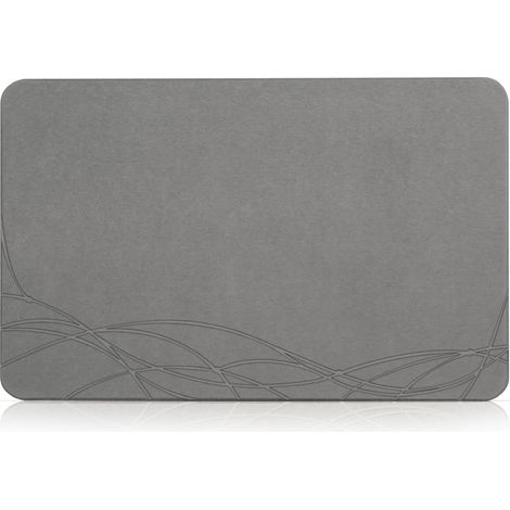 Tapis de bain en pierre super absorbant, terre de diatomée naturelle, 60 x 39 cm, antidérapant, séchage rapide (1/5)