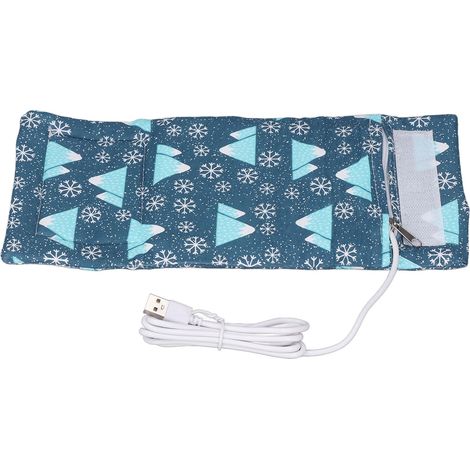 Chauffe-biberon portable de voyage, USB, compact, avec fermeture éclair, thermostat, pour une utilisation en extérieur, motif flocon de neige. (1/5)