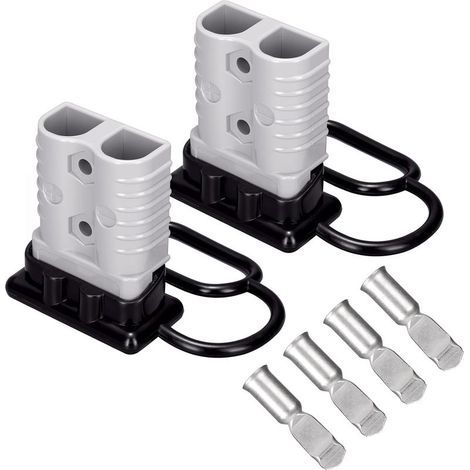 175A 1/0 AWG Déconnexion Rapide de la Batterie pour câble 1/0 (Lot de 2) Fiche de Faisceau de câbles pour treuils, remorque ou Autres appareils électriques, certifié UL – Lot de 2 (1/5)