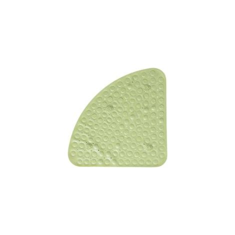 Tappetino antiscivolo per doccia/vasca 55 x 55 cm, motivo triangolare, con tappo di scarico H-Crezuo