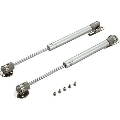 Set bestehend aus 2 Gasfedern, Soft-Close-Scharnieren, Spielzeugkistenscharnieren, Hebebügeln, Deckelstützen (150 N/33 lb/15 kg) (1/5)