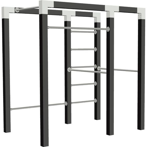 Plus Outdoor Fitness Modell 2 138 x 220 x 210 cm schwarz (1/2)