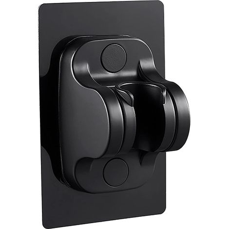 Support de pommeau de douche sans perçage - Adhésif puissant - Angle réglable - Noir - 12 cm, 2024 Ping (1/5)