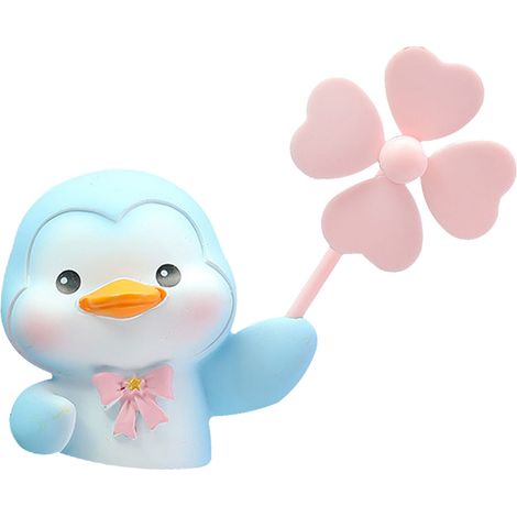 Accessoires de décoration à clip pour diffuseur d'aromathérapie, ornement mignon en forme de pingouin pour voiture, idéal pour la climatisation. Motif dessin animé. (1/5)