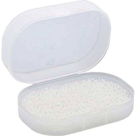 Porte-savon de voyage avec couvercle et boîte à savon égouttoir avec éponge (1/5)