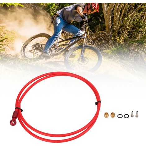 MEROCA Kit de Raccord Hydraulique 1m pour Freins à Disque Vélo de Montagne, avec Olives et Connecteurs pour Accessoires VTT XTR (1/5)