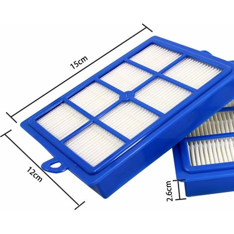 Lot de 2 Filtre Hepa Remplacement pour Aspirateur Electrolux PHILIPS (1/4)