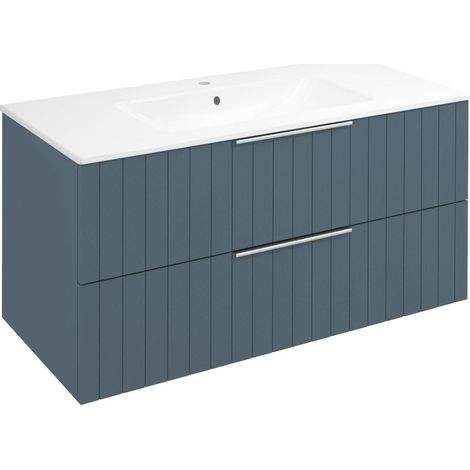 CIRASA STRIP Meuble sous-vasque 99,8x52x46cm, sienne (1/4)