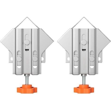 Lot de 2 pinces compactes à 90 degrés pour un rangement facile et un maximum d'utilité dans les ateliers (fermés) (1/5)