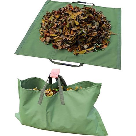 Gartenlaubsack, grün, Plane und 2-in-1-Sack, Gartenabfallsammlung, robust (1/5)