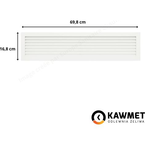 Grille de ventilation 17x70 Hide Kawmet - Couleur blanc