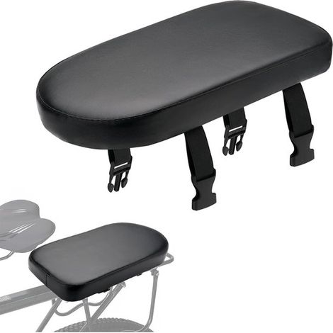 Coussin porte-bagages avec dossier pour VTT, pour la pratique du tout-terrain, selle de vélo large et rembourrée pour les sports scolaires (1/5)