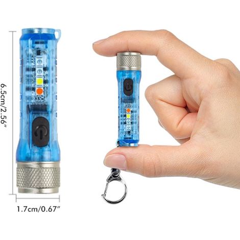Tragbare, wiederaufladbare Mini-Taschenlampe mit Schlüsselanhänger für den Außenbereich – hell und leicht (1/5)