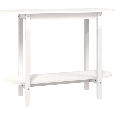 Maison Exclusive - Mesa consola de madera maciza de pino blanco 1 (1/5)