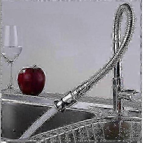 360-Grad-Außenwaschtischarmatur mit flexiblem Hals für Waschküche, Bar, Garten und Außenbereiche (1/5)