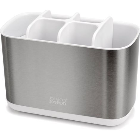 Grand porte-brosse à dents JosephJoseph Joseph EasyStore Steel - Design élégant et fonctionnel, idéal pour organiser les brosses à dents dans la salle de bains. (1/5)