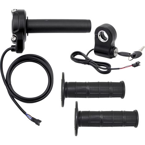 Ridstar Q20 Scooter Accessories Set - All Black Throttle, Twist, Grip, Locking Shifters, and Other Accessories (1/3)