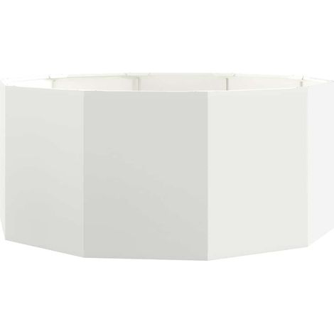 Planter White 120 x 120 x 50 cm Steel vidaXL