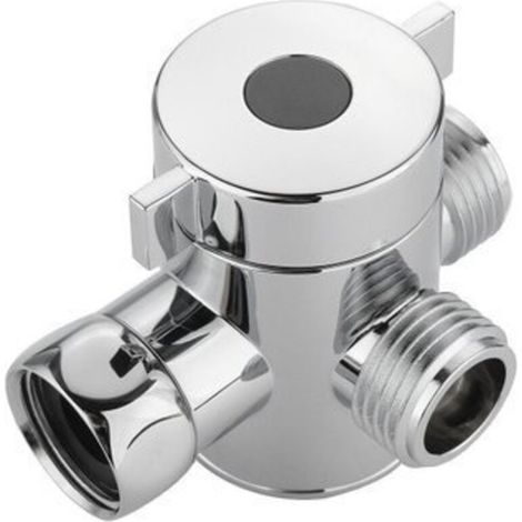 3 voies T adaptateur té connecteur Valve toilette Closestool salle de bain pommeau de douche shunt interrupteur multifonction adaptateur connecteur (1/2)