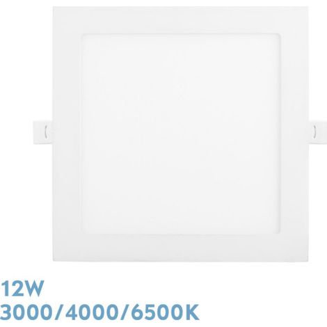 Abaco Incasso Downlight 12w 3000-4000-6500k Bianco 1080lm Quadrato 1.3x17x17cm Taglio 15d