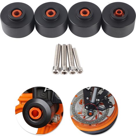 4 pièces Protections latérales CNC pour cadre et fourche avant/arrière, compatible 125 200 390 (1/5)