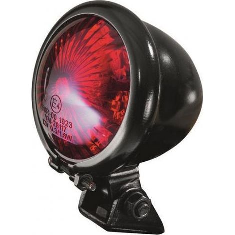 rücklicht schwarz led 12v rot eg homologiert für motorrad vintage (1/3)