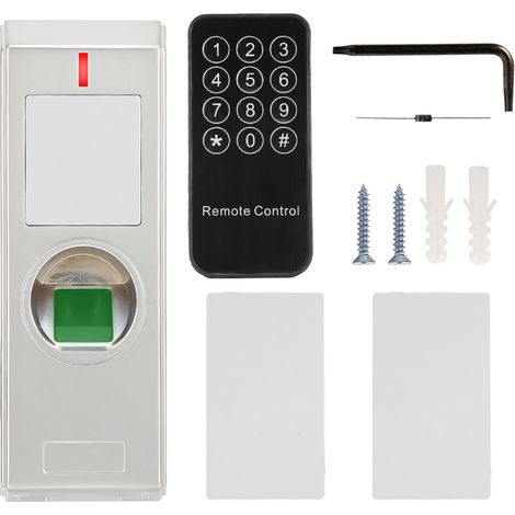 Contrôleur d'accès IP66 métallique étanche avec lecteur de cartes ID 125KHz et empreinte digitale pour porte (1/5)
