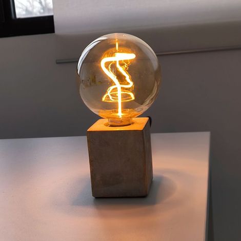 Bombilla LED Decorativa Globo G125 Ámbar – Filamento Espiral, 4W E27 1800K (1/2)