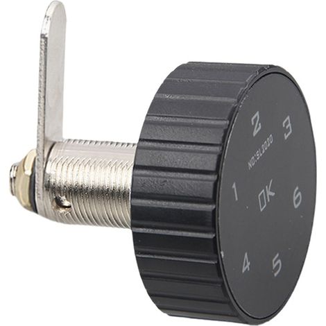 1 Cerradura electrónica de combinación, antirrobo, fácil instalación, para cajón, armario, escritorio (1/5)