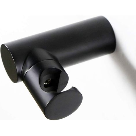 Support de douche mural en laiton noir portable, accessoires de bain (1/5)