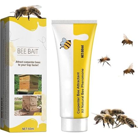 Outil de Gel d'apiculture Attirant Les Abeilles, Appât pour Abeilles, Apiculteur Facile à Utiliser, pour la Ferme, Attire Essaim Abeille, 60ml (1/5)