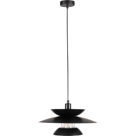 Suspension rétro noire réglable Berit E27 Polux métal (1/5)