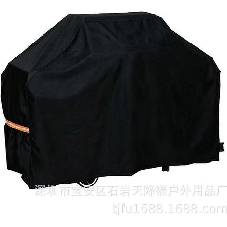 Housse de barbecue épaisse 420D, imperméable et résistante au soleil, housse universelle anti-poussière, noire  210D noire, 81 x 61 x 61 cm (1/5)