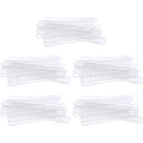 100Pcs Antidérapant Cintre Poignées Bandes Silicone Anti-Dérapant Vêtements Vêtements en Caoutchouc Pince Cintre Poignée (1/4)