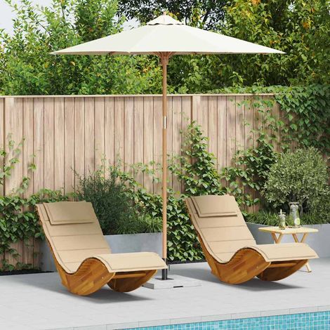 Garden Parasol Cream white 240 x 240 x 260 cm Bamboo vidaXL