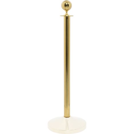 Pied à tête ronde  pour poteau d'accueil - 100cm (Socle NON inclus) - Securit