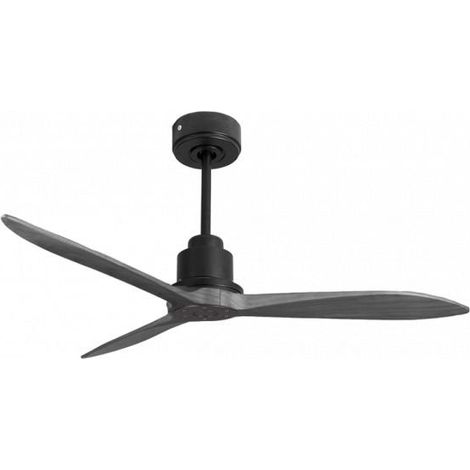 Tenerife Ring - Super destratificateur et ventilateur DC 132 cm  Gris basalte pales bois gris sans Lumière 25 à 35 m²