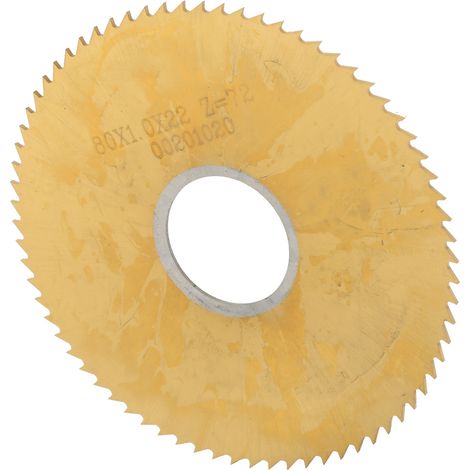 Lame de scie circulaire à denture fine, en acier haute résistance revêtu de titane, 80 x 1 mm (1/5)